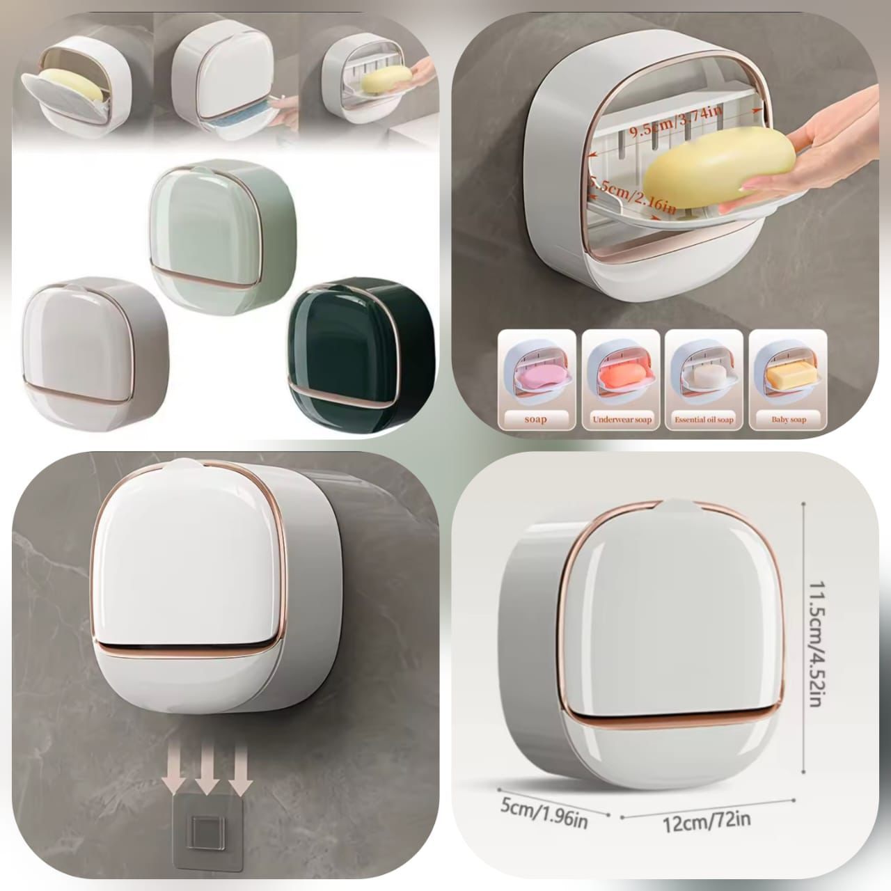 Luxury Soap Holder Punch Free Drain