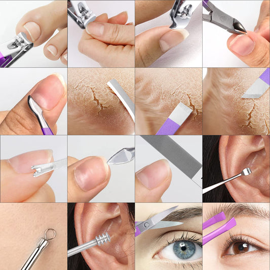 16 Pcs Manicure & Pedicure Set