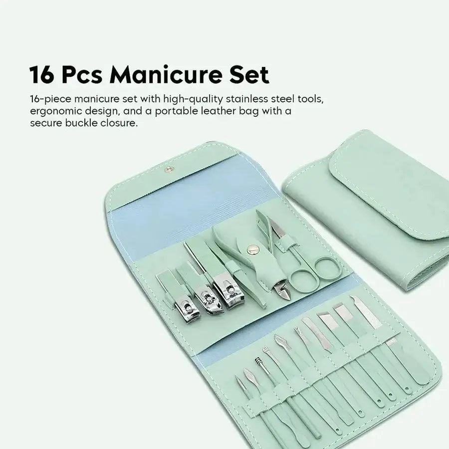 16 Pcs Manicure & Pedicure Set